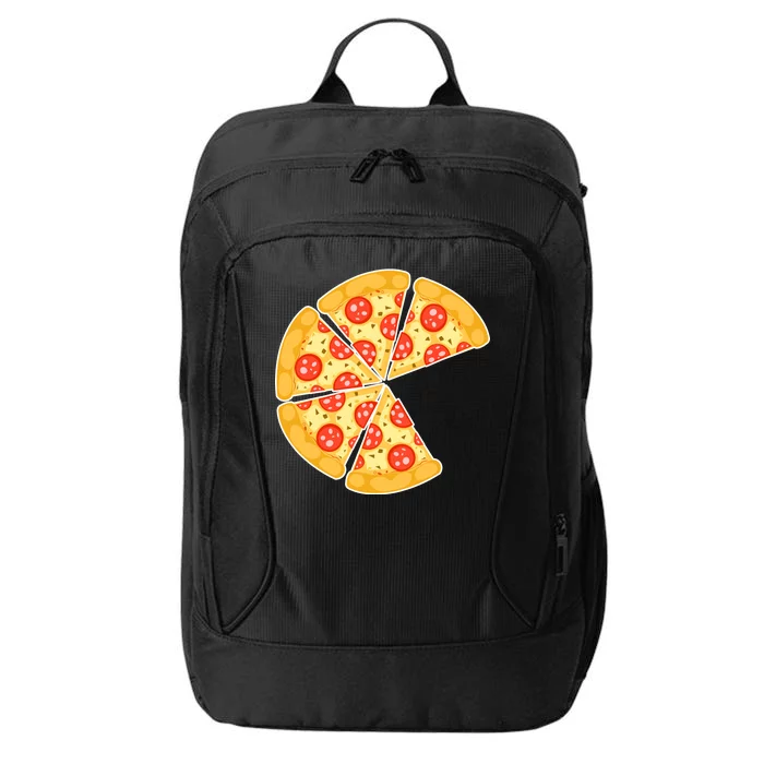 Family Matching Pizza With Missing Slice Parents City Backpack