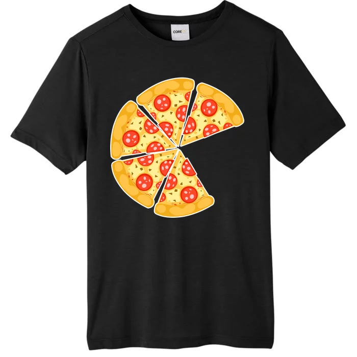 Family Matching Pizza With Missing Slice Parents ChromaSoft Performance T-Shirt