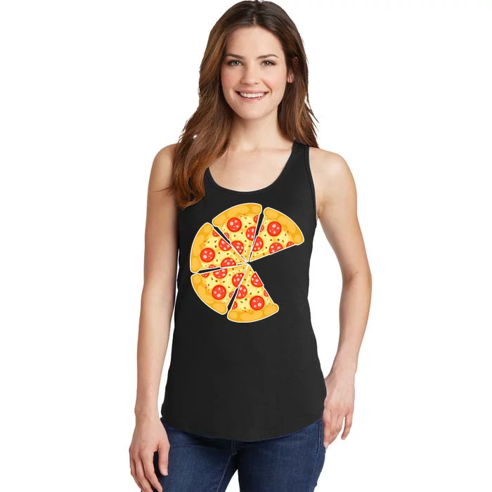 Family Matching Pizza With Missing Slice Parents Ladies Essential Tank