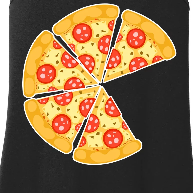 Family Matching Pizza With Missing Slice Parents Ladies Essential Tank