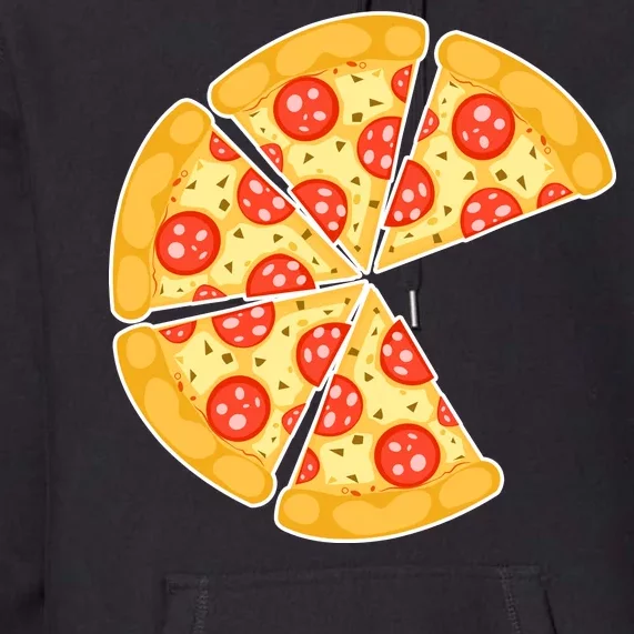 Family Matching Pizza With Missing Slice Parents Premium Hoodie