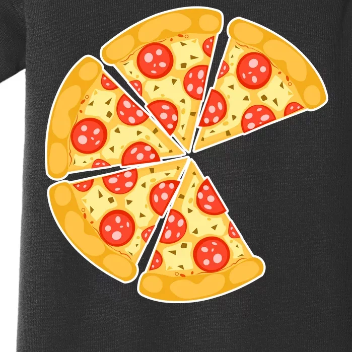 Family Matching Pizza With Missing Slice Parents Baby Bodysuit