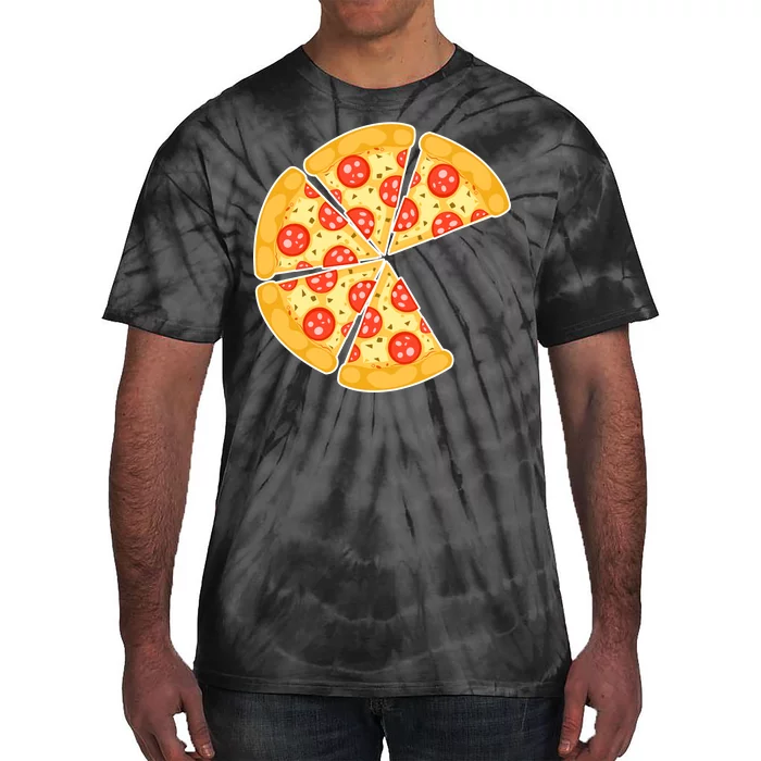 Family Matching Pizza With Missing Slice Parents Tie-Dye T-Shirt