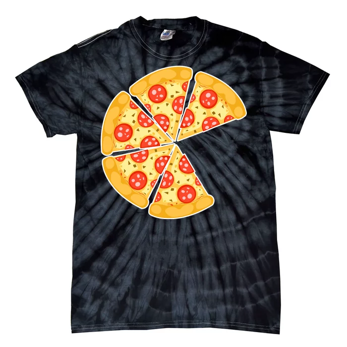 Family Matching Pizza With Missing Slice Parents Tie-Dye T-Shirt