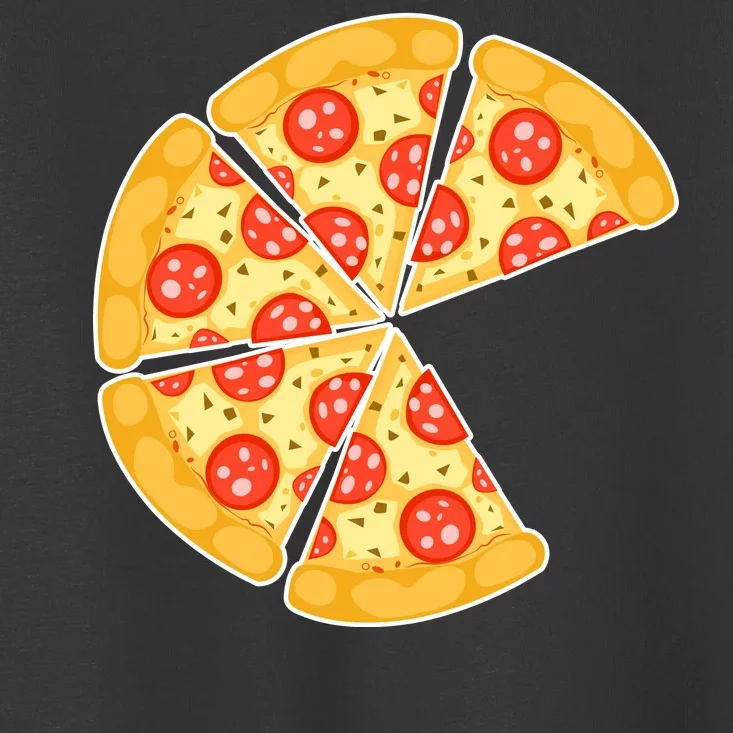 Family Matching Pizza With Missing Slice Parents Toddler T-Shirt