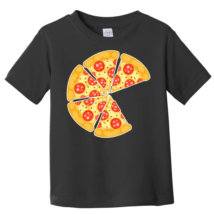 Family Matching Pizza With Missing Slice Parents Toddler T-Shirt