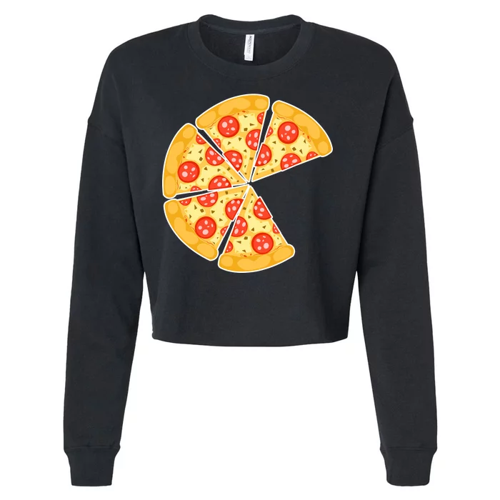 Family Matching Pizza With Missing Slice Parents Cropped Pullover Crew