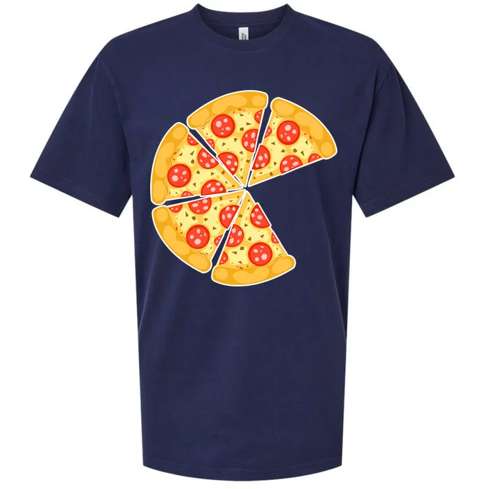 Family Matching Pizza With Missing Slice Parents Sueded Cloud Jersey T-Shirt