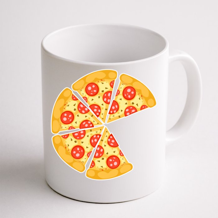 Family Matching Pizza With Missing Slice Parents Front & Back Coffee Mug