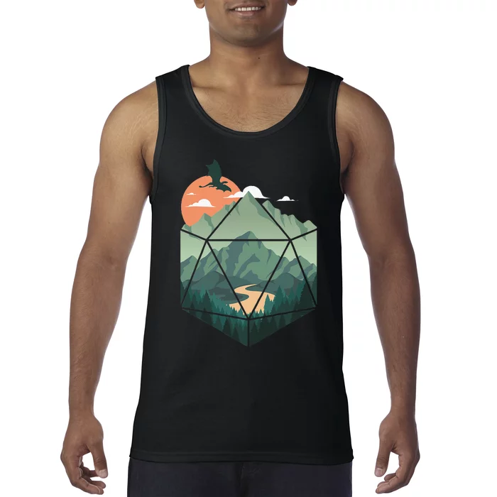 Fantasy Art Nerdy Gaming Geeky Gamer Tank Top