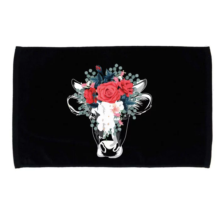 Farm Animal Nature Flower Gift Cow 4981 Microfiber Hand Towel