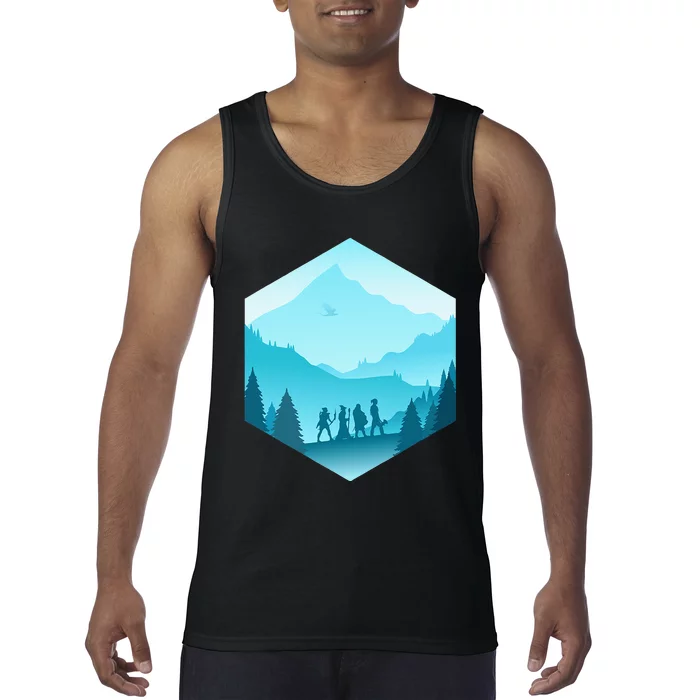 Fantasy Art Nerdy Gaming Geeky Gamer Tank Top