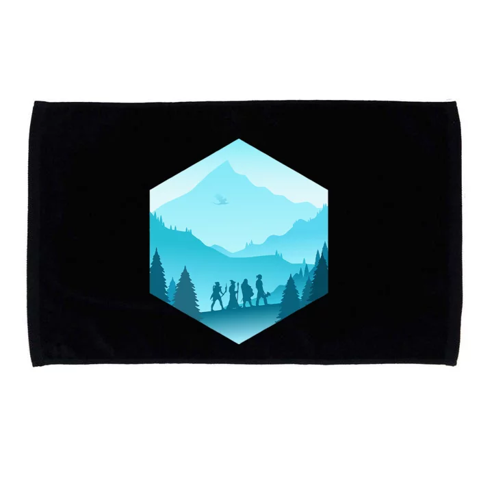 Fantasy Art Nerdy Gaming Geeky Gamer Microfiber Hand Towel