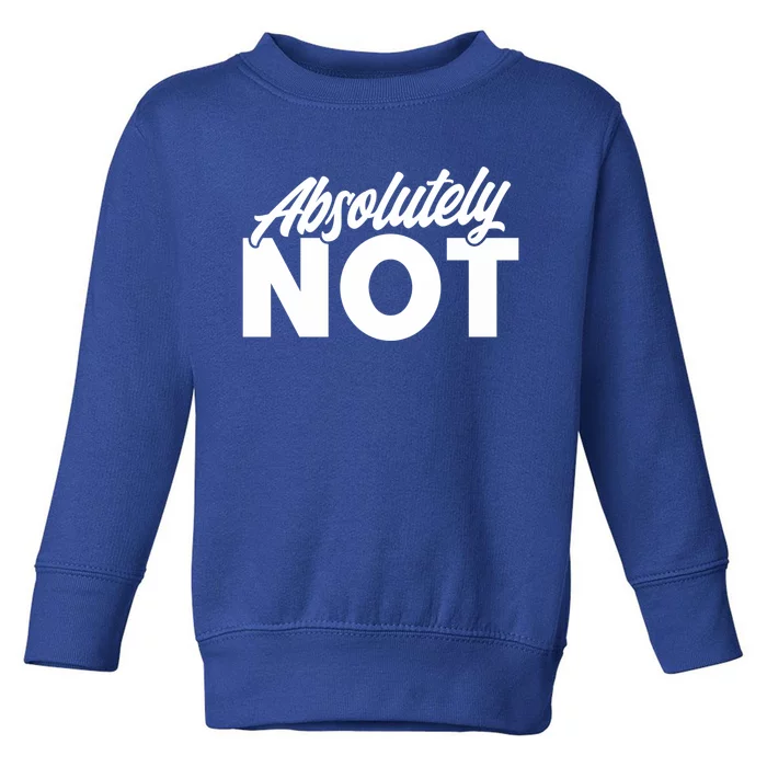 Funny Absolutely No Gift Toddler Sweatshirt