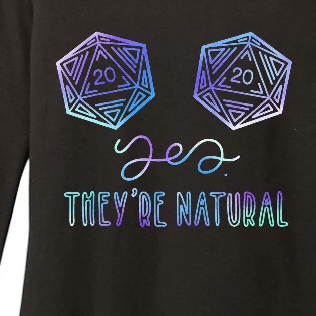 Fantasy Art Nerdy Gaming Yes They're Natural Womens CVC Long Sleeve Shirt