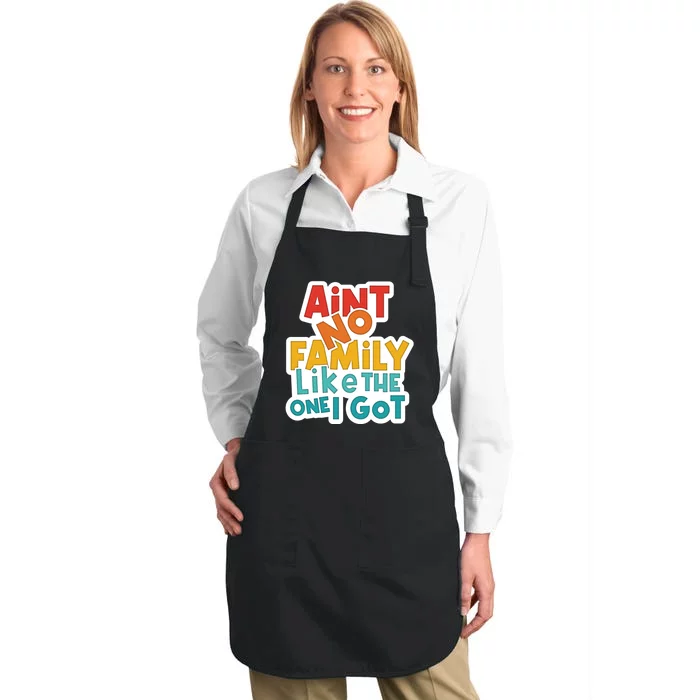 Funny Aint No Family Like The One I Got Full-Length Apron With Pocket