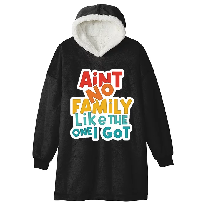 Funny Aint No Family Like The One I Got Hooded Wearable Blanket