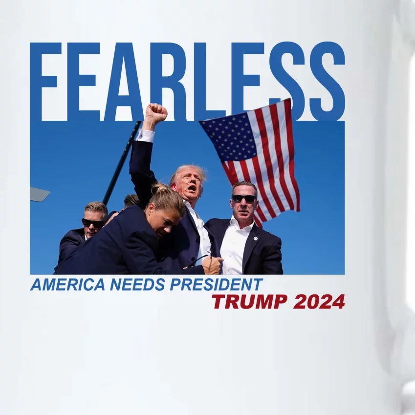 Fearless America Needs President Trump 2024 Black Color Changing Mug