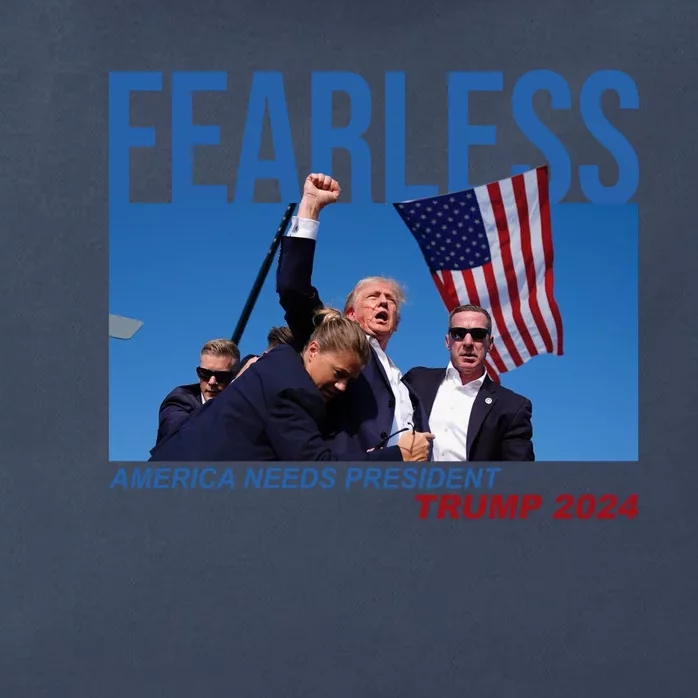 Fearless America Needs President Trump 2024 Zip Tote Bag