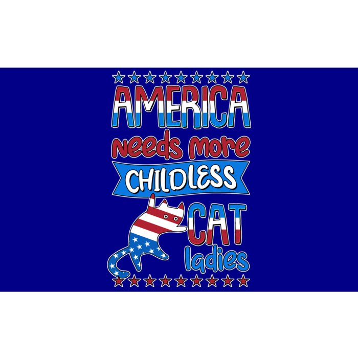 Funny America Needs More Childless Cat Ladies 2024 Election Bumper Sticker