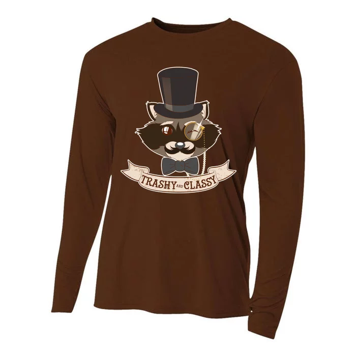 Fancy Trashy Classy Raccoon Cooling Performance Long Sleeve Crew