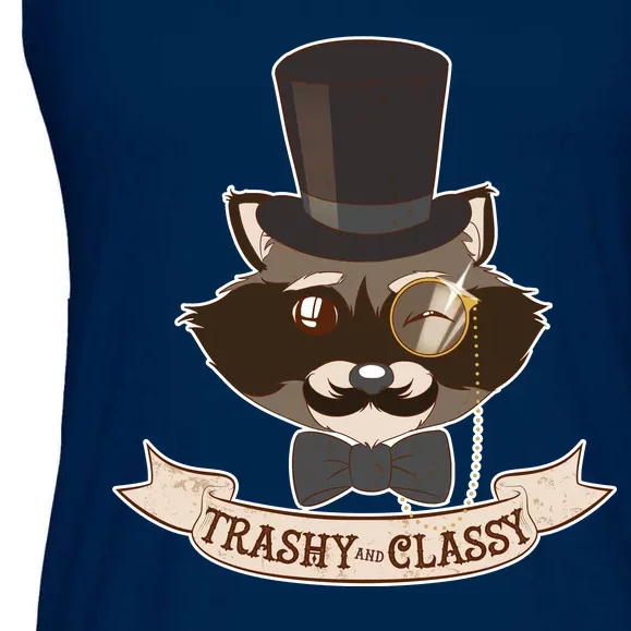 Fancy Trashy Classy Raccoon Ladies Essential Flowy Tank