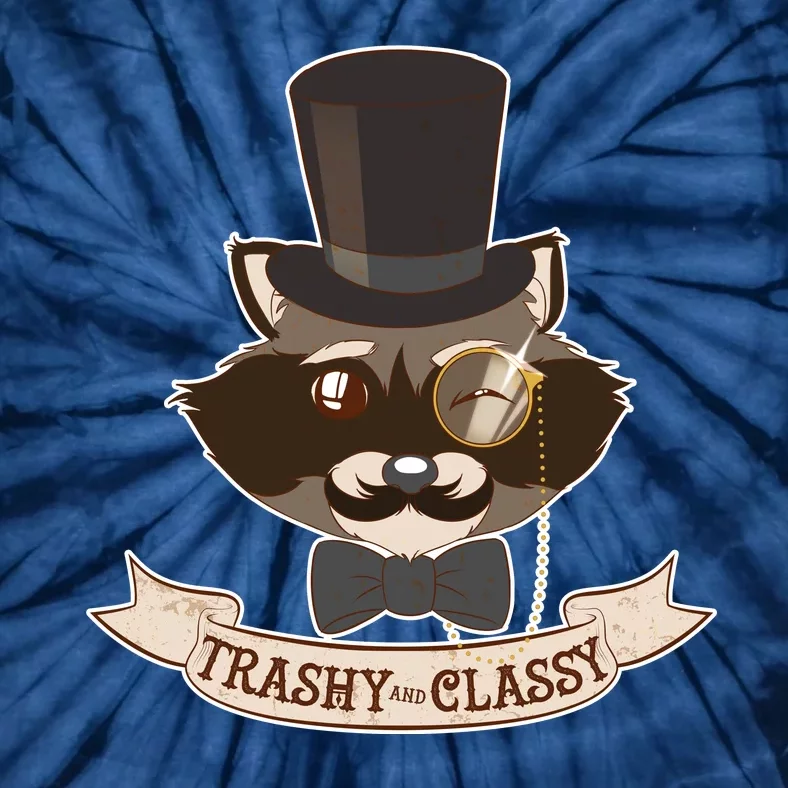 Fancy Trashy Classy Raccoon Tie-Dye T-Shirt