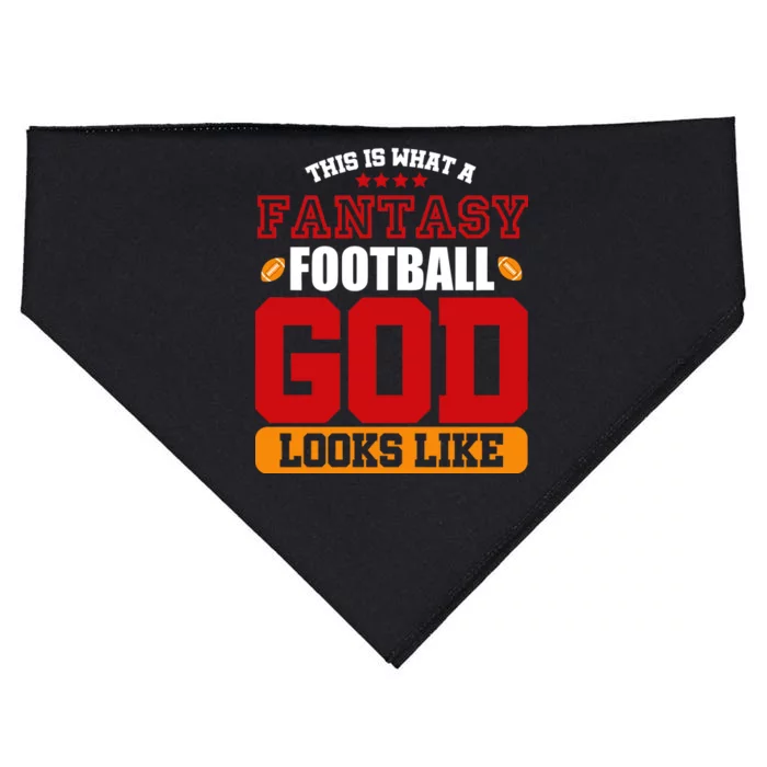 Fantasy Football God USA-Made Doggie Bandana