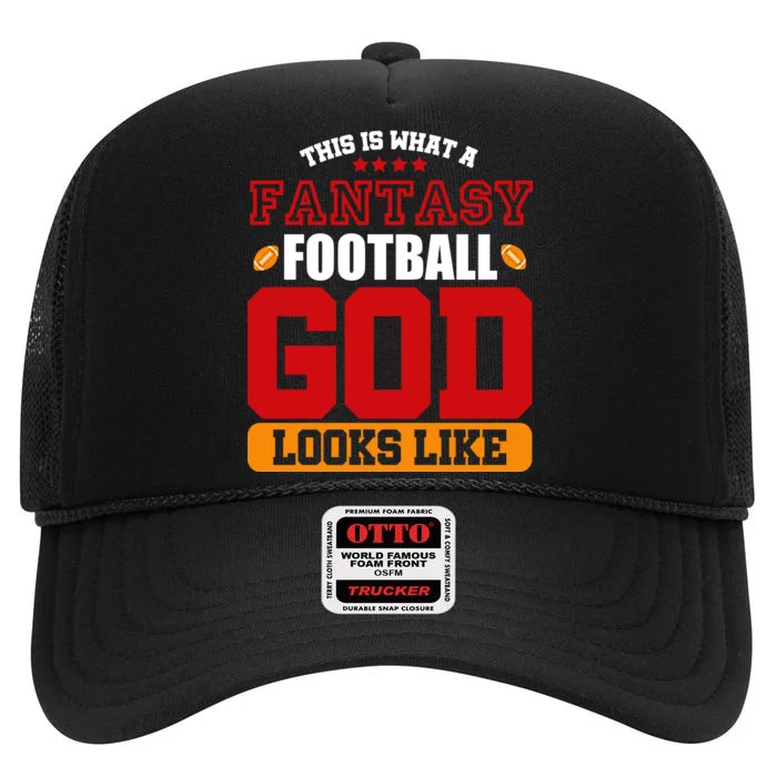 Fantasy Football God High Crown Mesh Trucker Hat