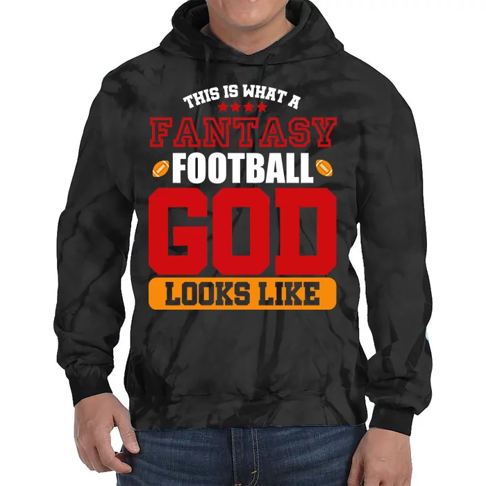 Fantasy Football God Tie Dye Hoodie