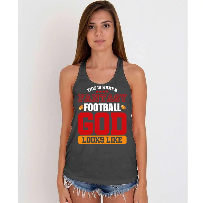 Fantasy Football God Women's Knotted Racerback Tank