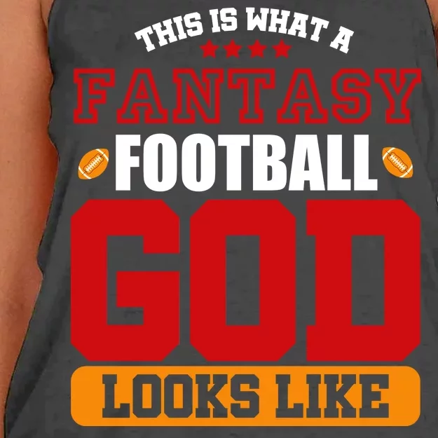 Fantasy Football God Women's Knotted Racerback Tank