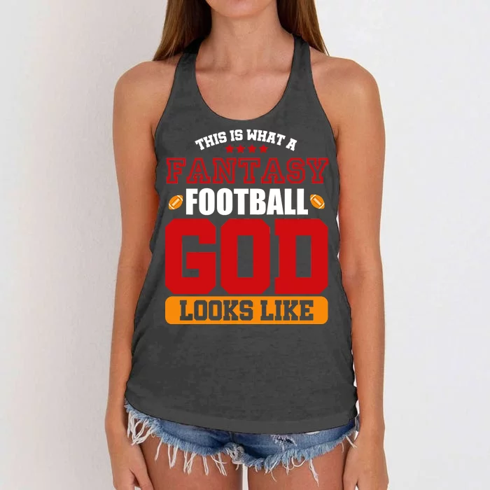 Fantasy Football God Women's Knotted Racerback Tank