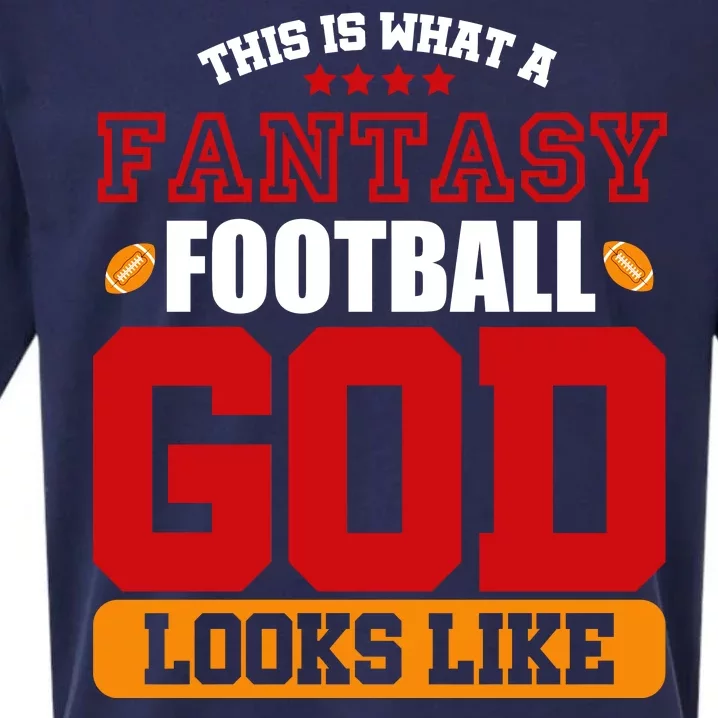 Fantasy Football God Sueded Cloud Jersey T-Shirt