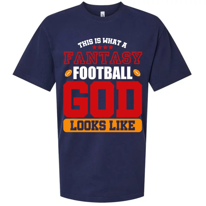 Fantasy Football God Sueded Cloud Jersey T-Shirt