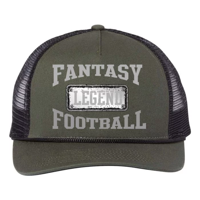 Fantasy Football Team Legends Vintage Retro Rope Trucker Hat Cap