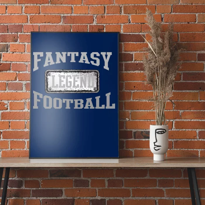 Fantasy Football Team Legends Vintage Poster