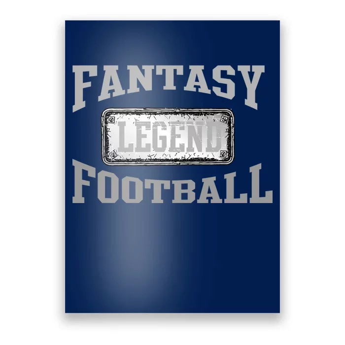 Fantasy Football Team Legends Vintage Poster