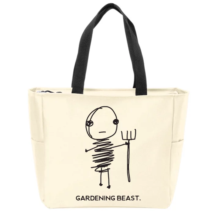 Funny And Odd Gardening For Gardeners And Farmers Zip Tote Bag