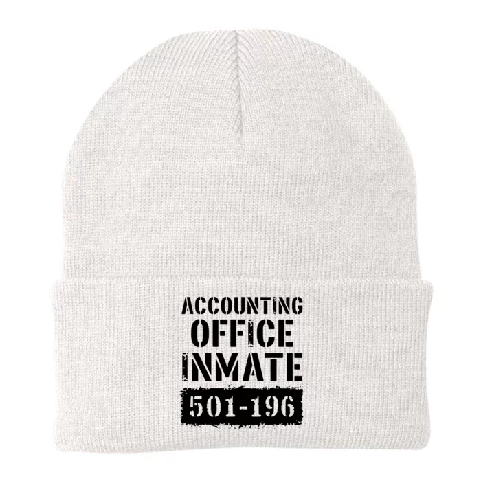 Funny Accounting Office Inmate Costume Prison Accountant Knit Cap Winter Beanie