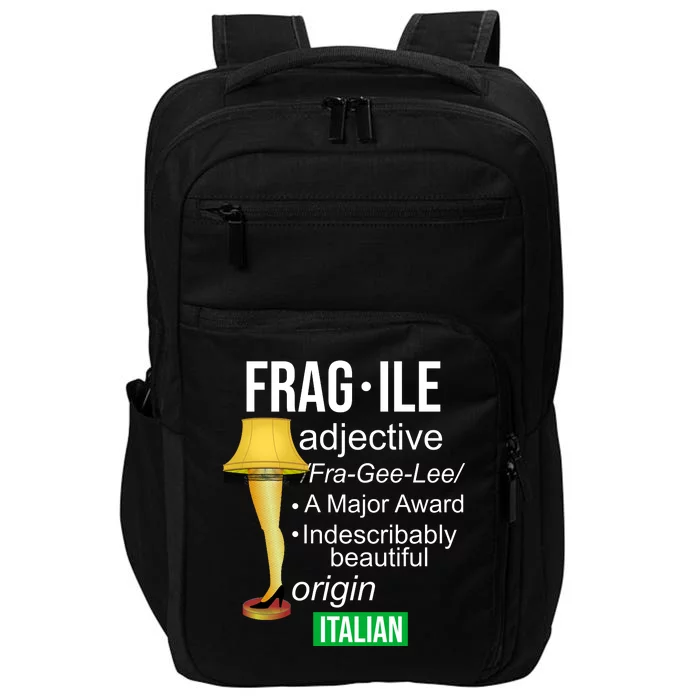 Fragile Adjective Origin Italian A Major Award Impact Tech Backpack