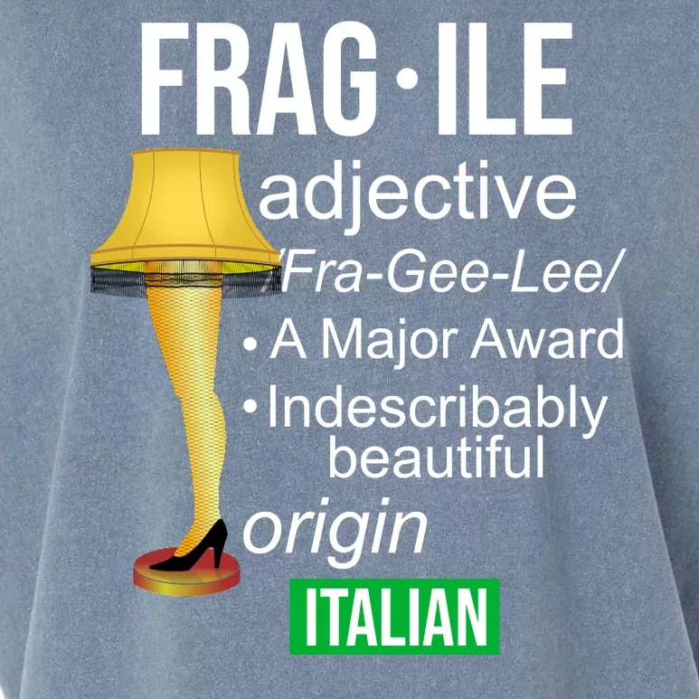 Fragile Adjective Origin Italian A Major Award Garment-Dyed Women's Muscle Tee