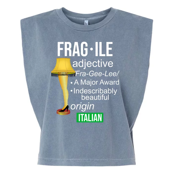 Fragile Adjective Origin Italian A Major Award Garment-Dyed Women's Muscle Tee