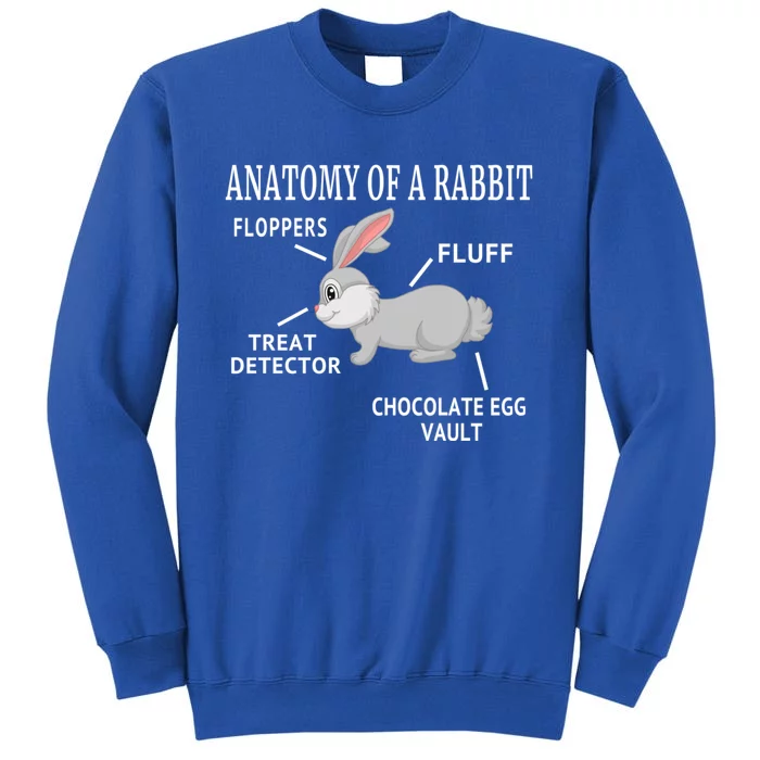 Funny Anatomy Of Rabbit Easter Cute Bunny Lover Mom Dad Gift Sweatshirt