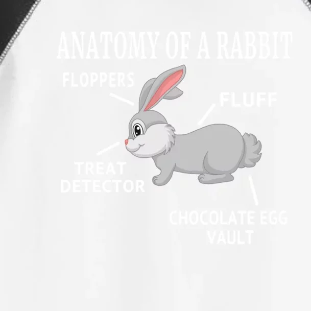 Funny Anatomy Of Rabbit Easter Cute Bunny Lover Mom Dad Gift Toddler Fine Jersey T-Shirt