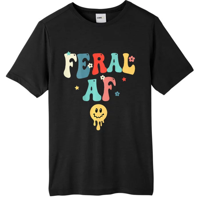 Feral Af (On Back) Funny ChromaSoft Performance T-Shirt