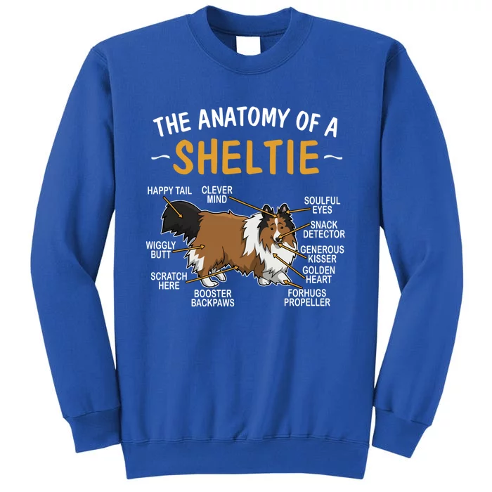 Funny Anatomy Of A Sheltie For Dog Lovers Gift Sweatshirt