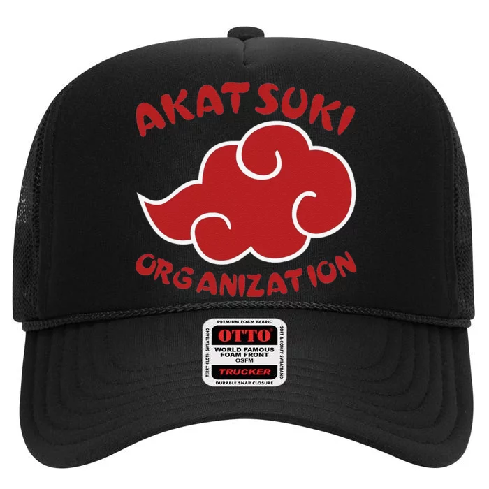 Funny Akatsuki Organization High Crown Mesh Trucker Hat