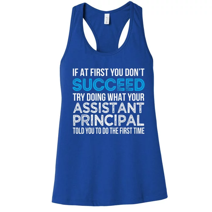 Funny Assistant Principal Gift Funny Gift Women's Racerback Tank