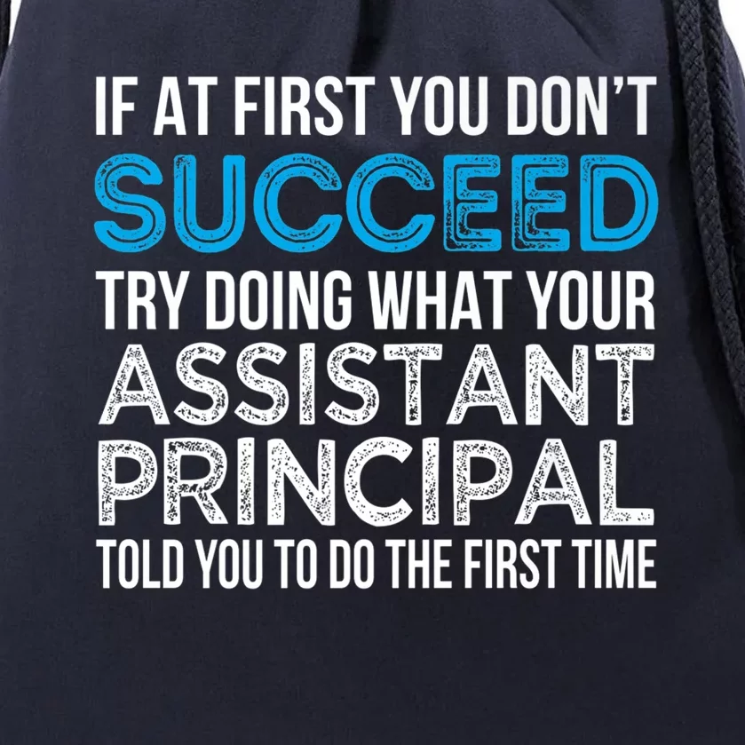 Funny Assistant Principal Gift Funny Gift Drawstring Bag